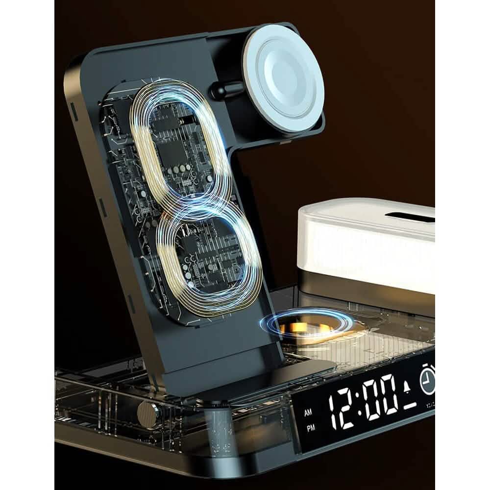 4-in-1 Wireless Charging Station with LED Night Light - A-1 Thread Vault
