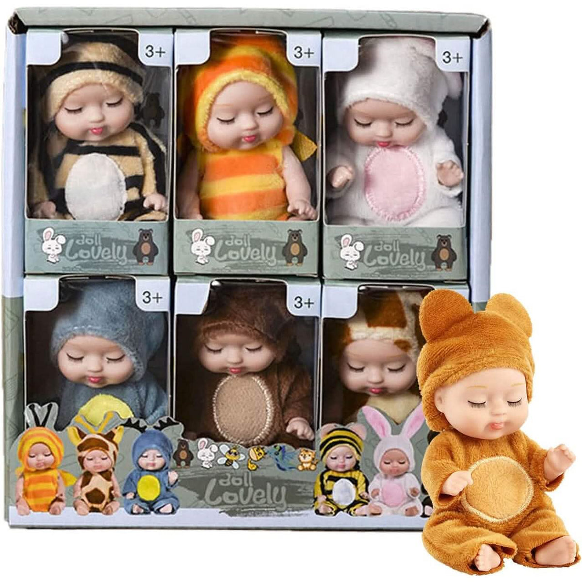 4 Inch Mini Reborn Baby Doll - A-1 Thread Vault
