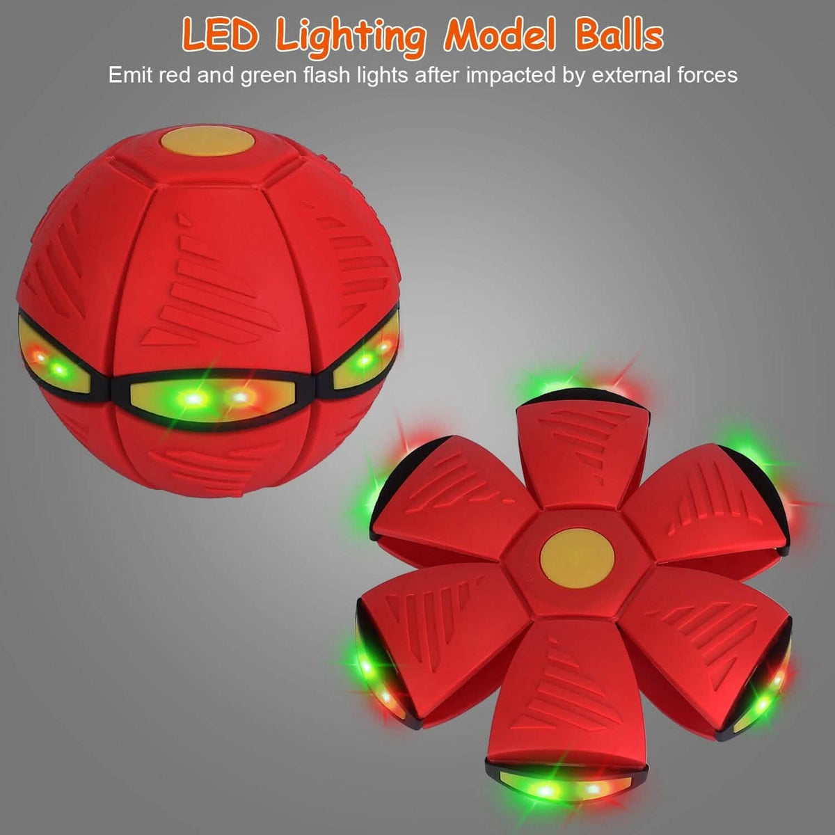 4-Pack: Flying Saucer Ball with LED Lights - A-1 Thread Vault