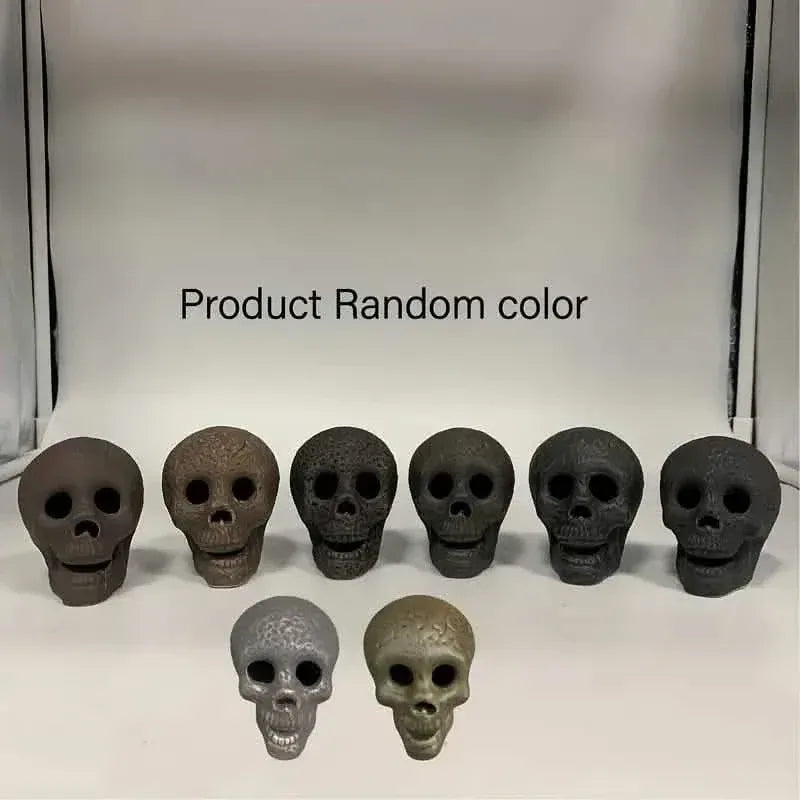 4-Pack: Halloween Fire Pit Skull Ceramic Props - A-1 Thread Vault