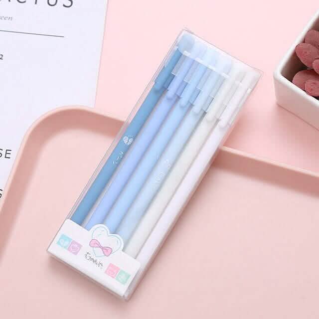 4-Pack: Morandi Color Gel Pen Kawaii Office School Student Stationery Supplies - A-1 Thread Vault
