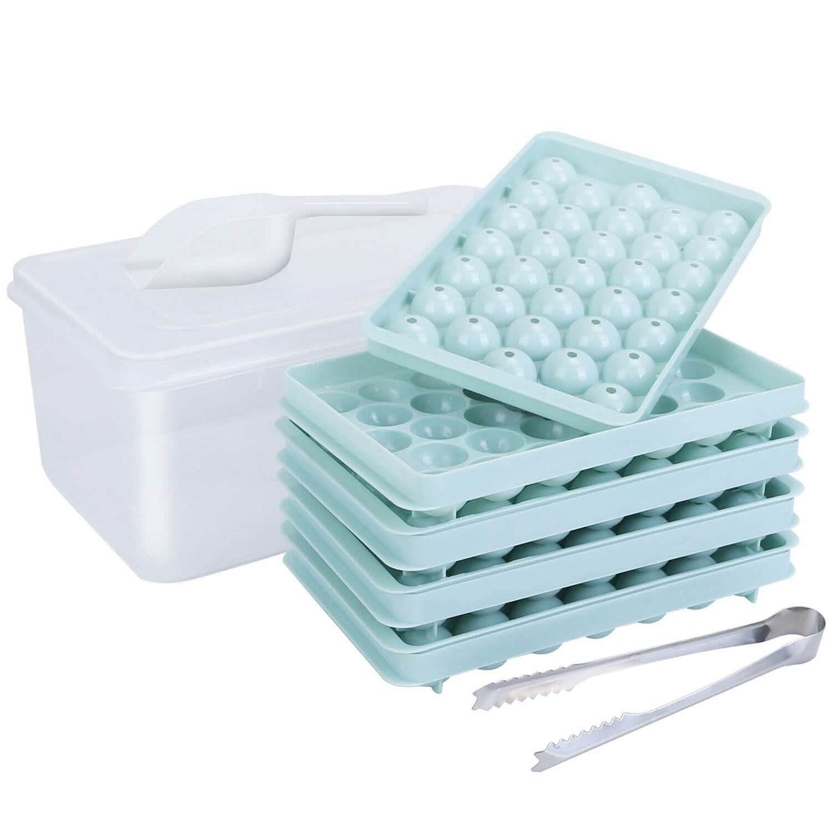 4-Pack: Small Ice Cube Maker Mold with Lid Bin - A-1 Thread Vault