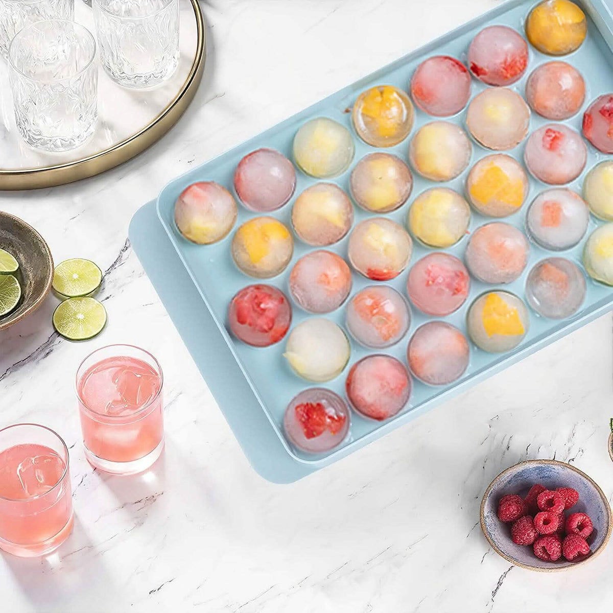 4-Pack: Small Ice Cube Maker Mold with Lid Bin - A-1 Thread Vault