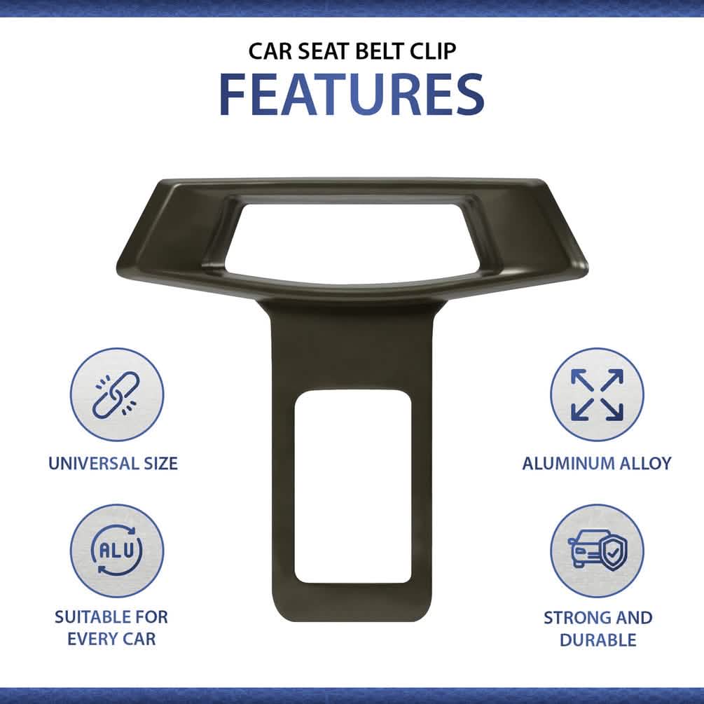 4-Pack: Universal Safety Car Clip Seat Safety Accessories for Most Vehicle, Seat Belts Kit for Cars - A-1 Thread Vault