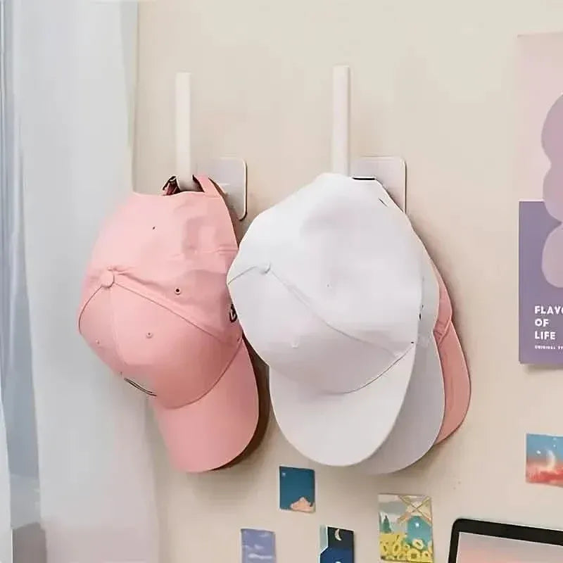 4-Pack: Wall Hat Rack, L-Shaped Storage Rack with Strong Adhesive - A-1 Thread Vault