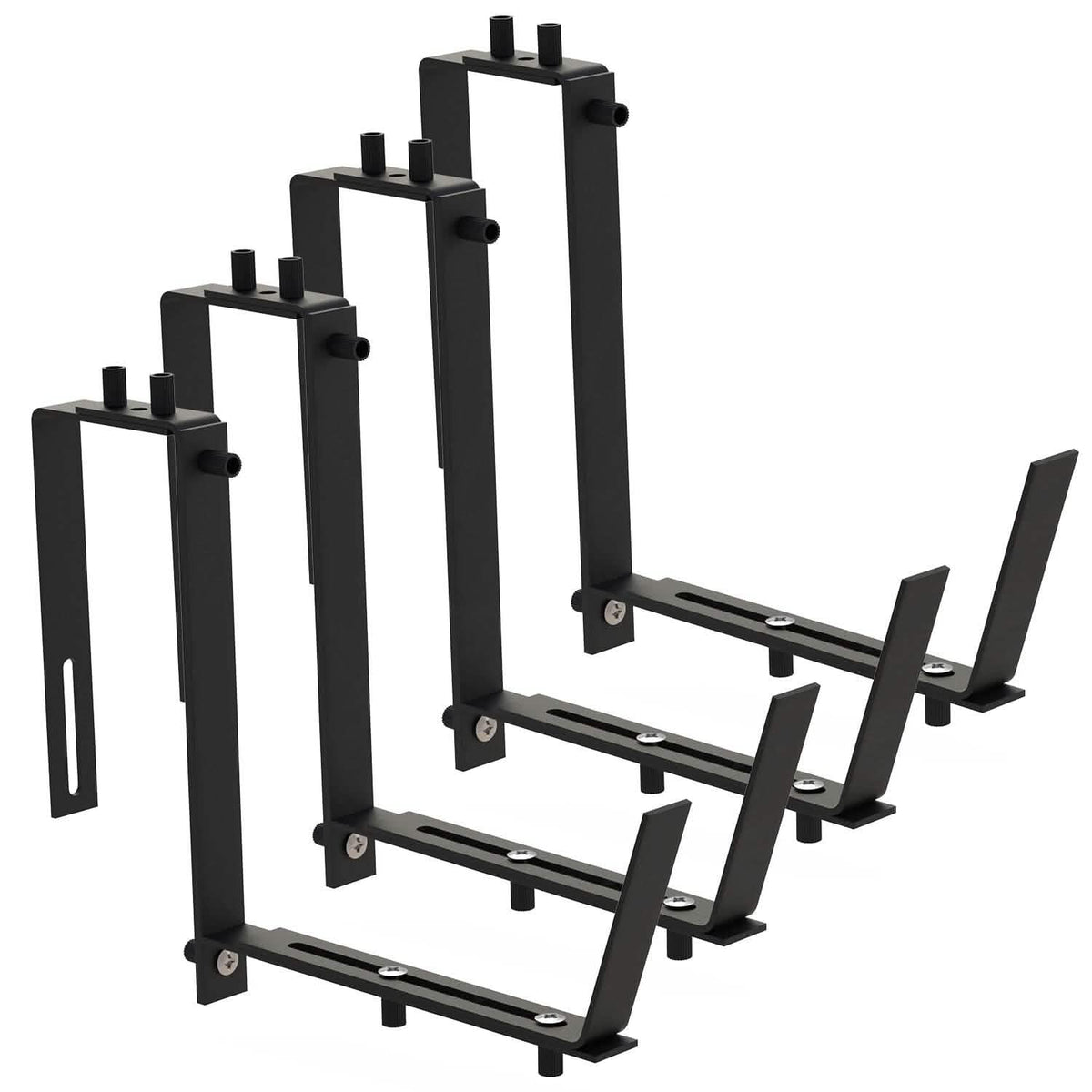 4-Piece: Adjustable Planter Box Brackets - A-1 Thread Vault