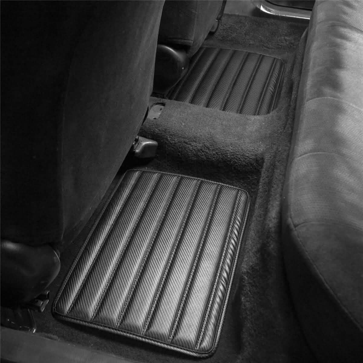 4-Piece Set: Heavy Duty Non-Slip Faux Leather Floor Mats - A-1 Thread Vault