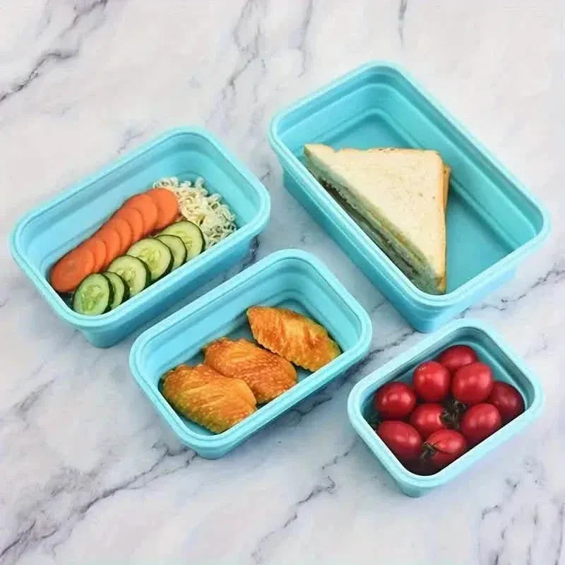 4-Piece Set: Plastic Food Storage Containers With Lids - A-1 Thread Vault