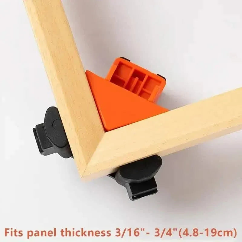 4-Piece Set: Precision 90 Degree Angle Clamps for Woodworking - A-1 Thread Vault