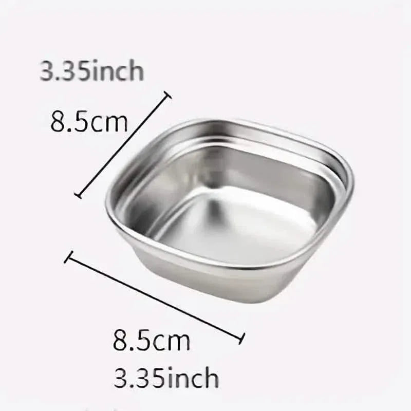 4-Piece Set: Stainless Steel Sauce Dish - A-1 Thread Vault
