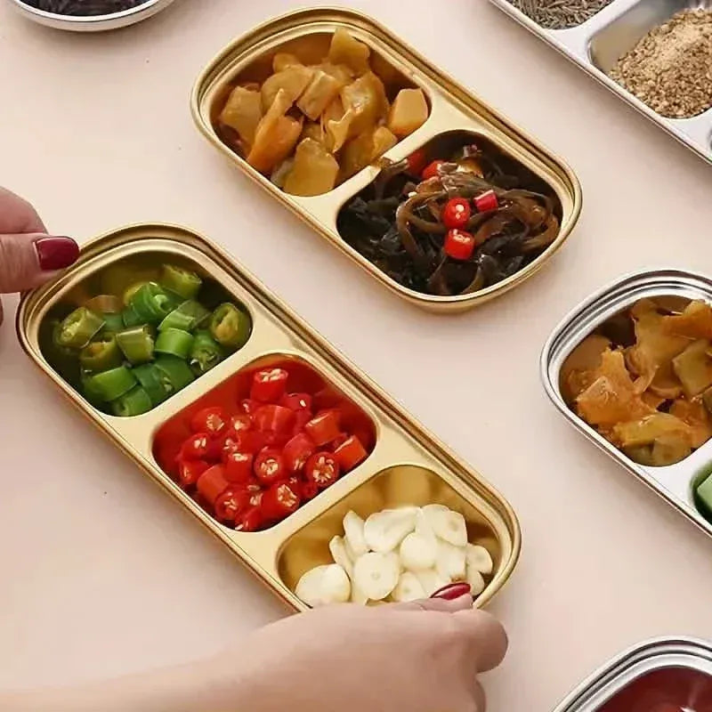 4-Piece Set: Stainless Steel Sauce Dish - A-1 Thread Vault