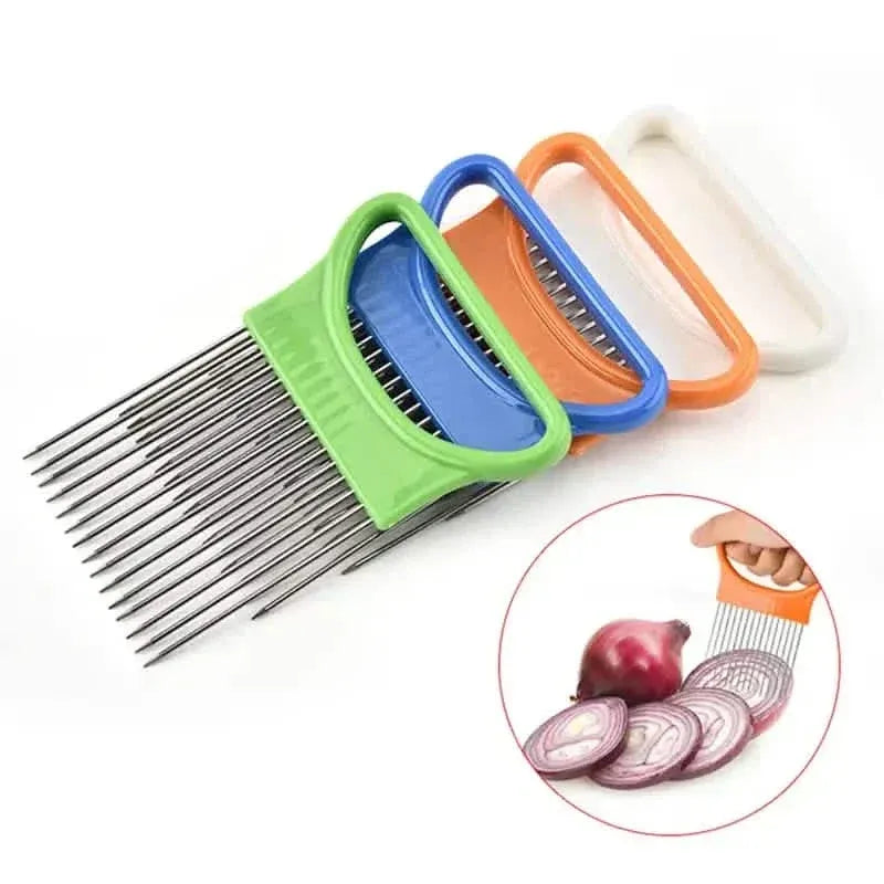 4-Pieces: All-In-One Onion Holder Slicer Set - A-1 Thread Vault