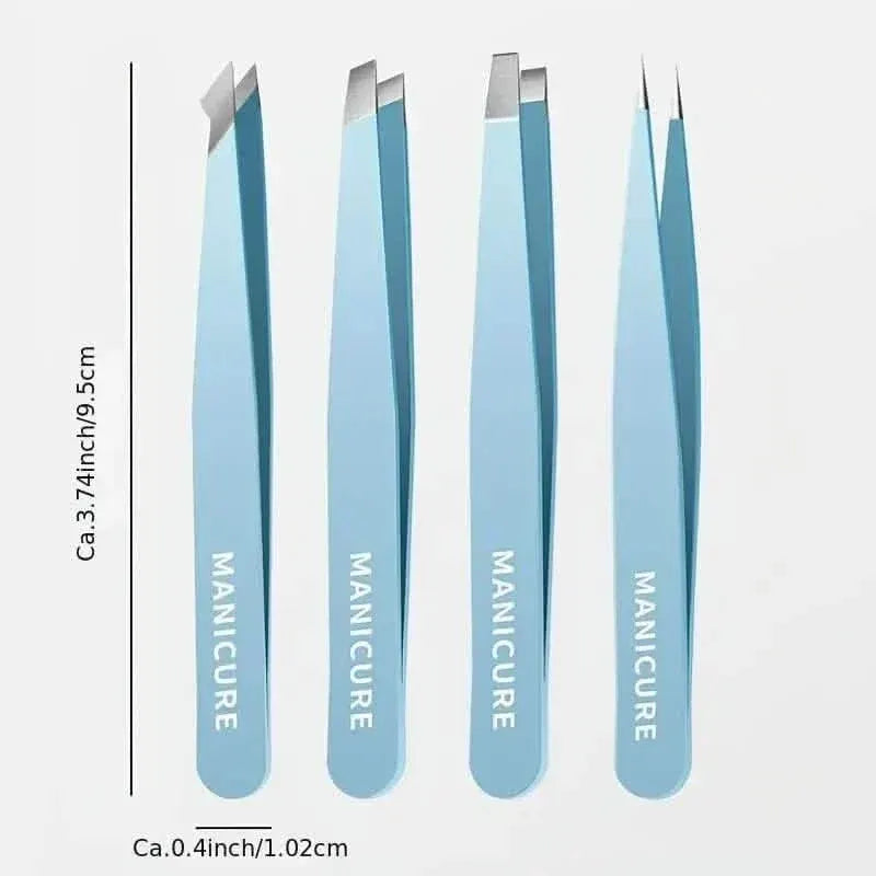 4-Pieces: High-Quality Eyebrow Tweezer - A-1 Thread Vault