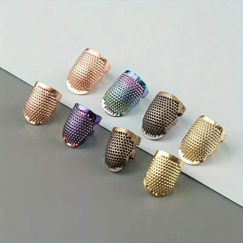 4-Pieces: Vintage Bronze Sewing Thimbles - A-1 Thread Vault