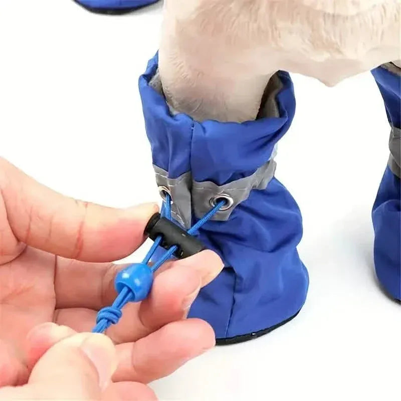 4-Pieces: Water-Resistant Dog Bootie Shoes - A-1 Thread Vault