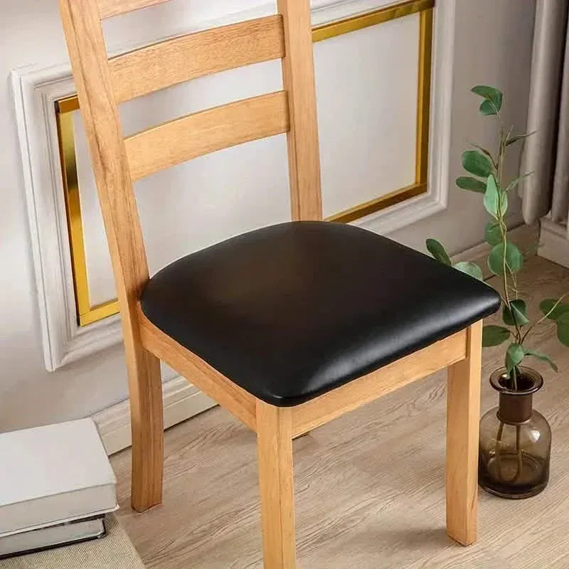 4-Pieces: Waterproof Removable Upholstered Leather Dining Chair Slipcovers - A-1 Thread Vault