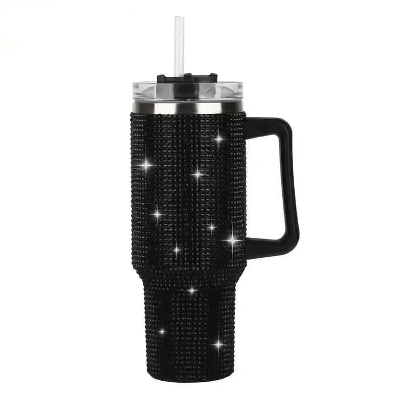 40 Oz Super Sparkly Rhinestone Bling Tumbler - A-1 Thread Vault