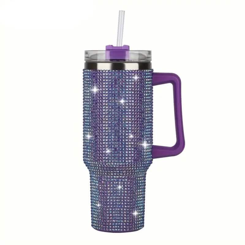 40 Oz Super Sparkly Rhinestone Bling Tumbler - A-1 Thread Vault