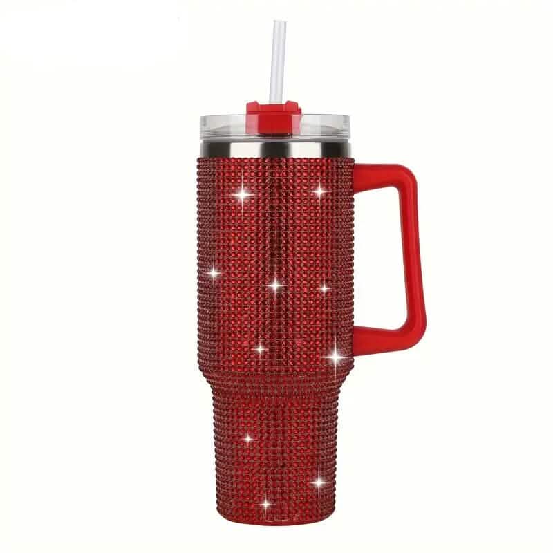 40 Oz Super Sparkly Rhinestone Bling Tumbler - A-1 Thread Vault