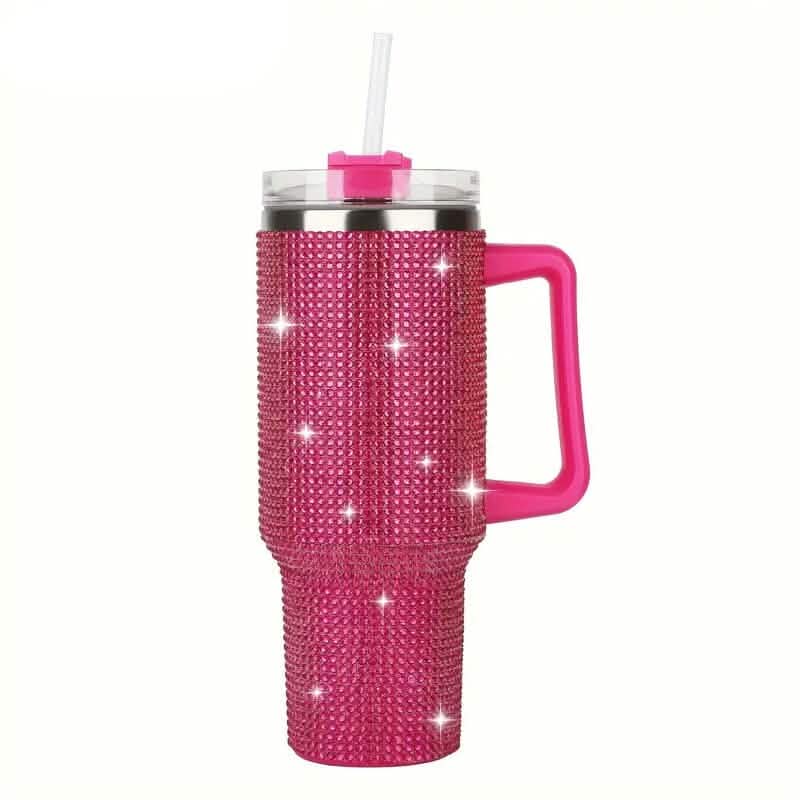40 Oz Super Sparkly Rhinestone Bling Tumbler - A-1 Thread Vault