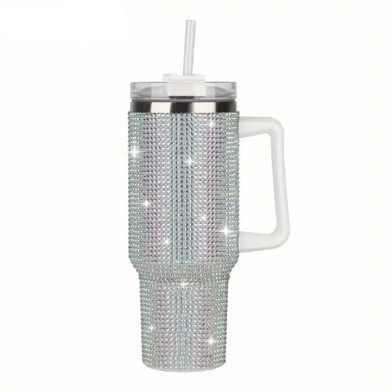 40 Oz Super Sparkly Rhinestone Bling Tumbler - A-1 Thread Vault