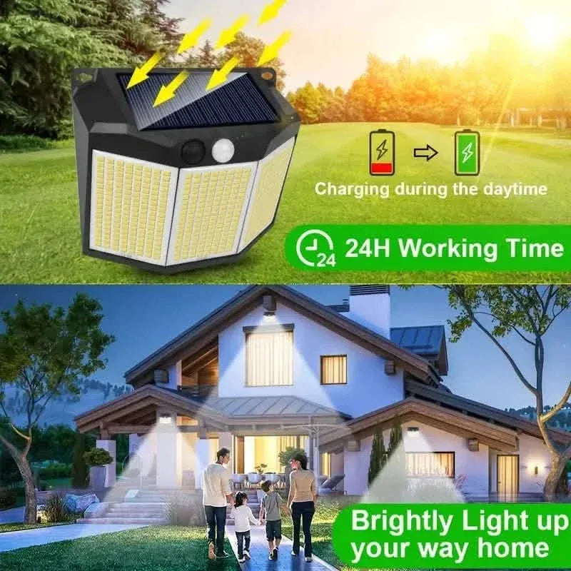 432 LED Solar Garden Wall Lights - A-1 Thread Vault