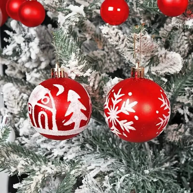 44-Piece Set: Christmas Decoration Colorful Ball Gift Box Set - A-1 Thread Vault
