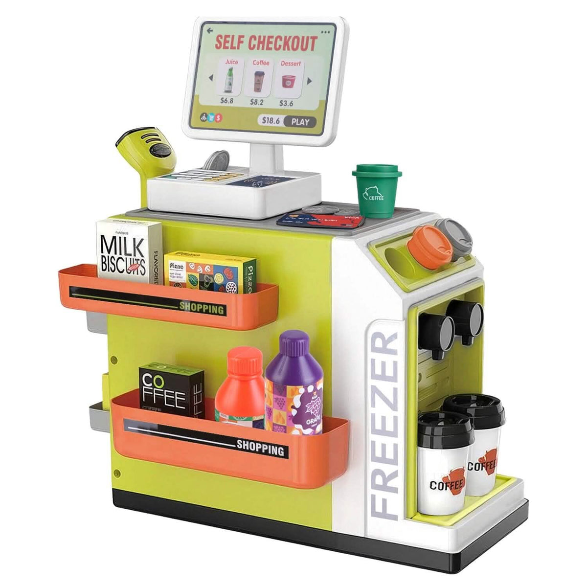 48-Piece: Pretend Cash Register Play Toy Set - A-1 Thread Vault