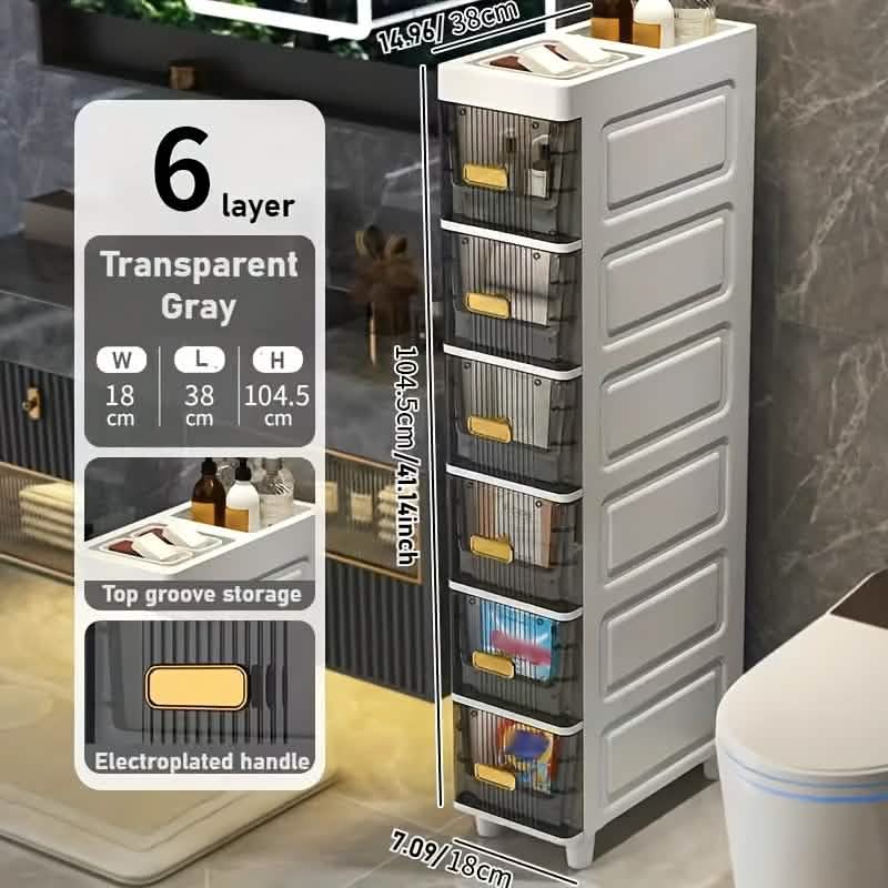 Slimline Multi-Drawer Storage Cabinet – 3, 4, or 6 Layer - A-1 Thread Vault