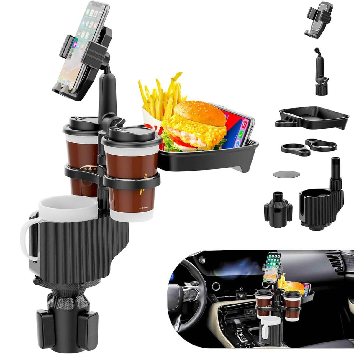 5-in-1 Car Organizer & Cup Holder - A-1 Thread Vault