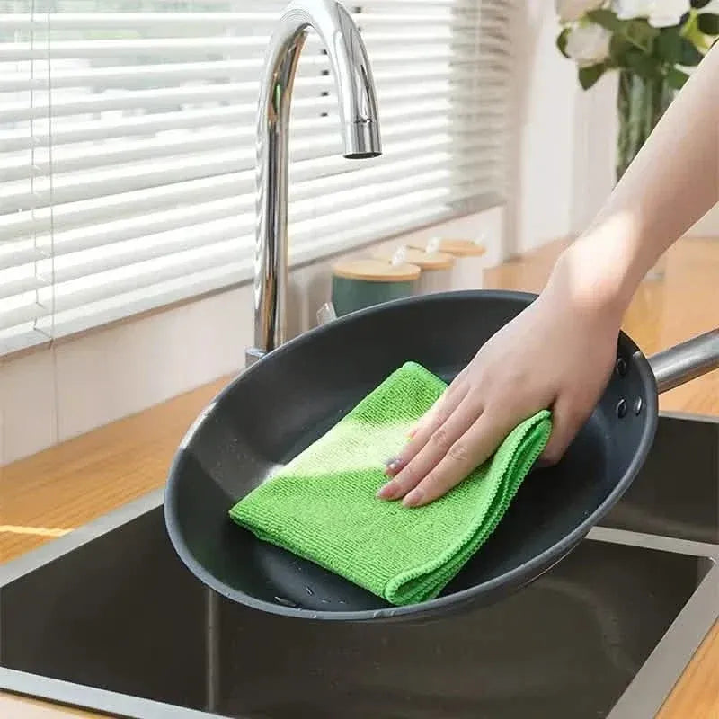 5-Pack: Household Cleaning Towel Set Non-Linting Cleaning Cloth - A-1 Thread Vault