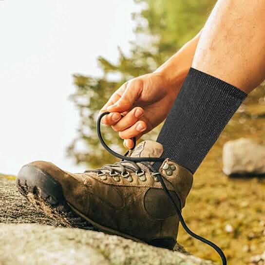 5-Pairs: Men's Warm Thick Merino Lamb Wool Socks for Winter Cold Weathers - A-1 Thread Vault
