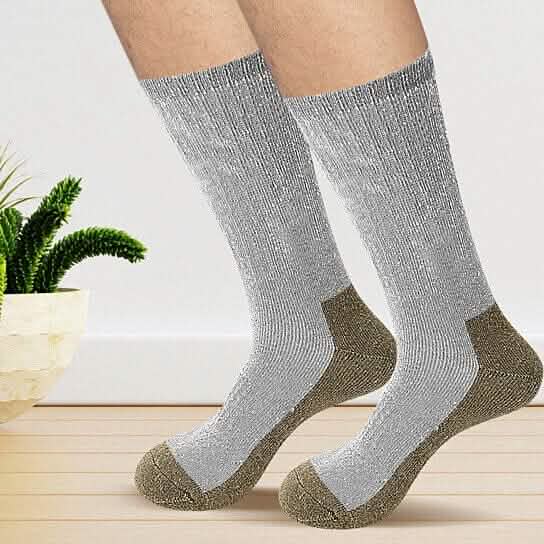 5-Pairs: Men's Warm Thick Merino Lamb Wool Socks for Winter Cold Weathers - A-1 Thread Vault