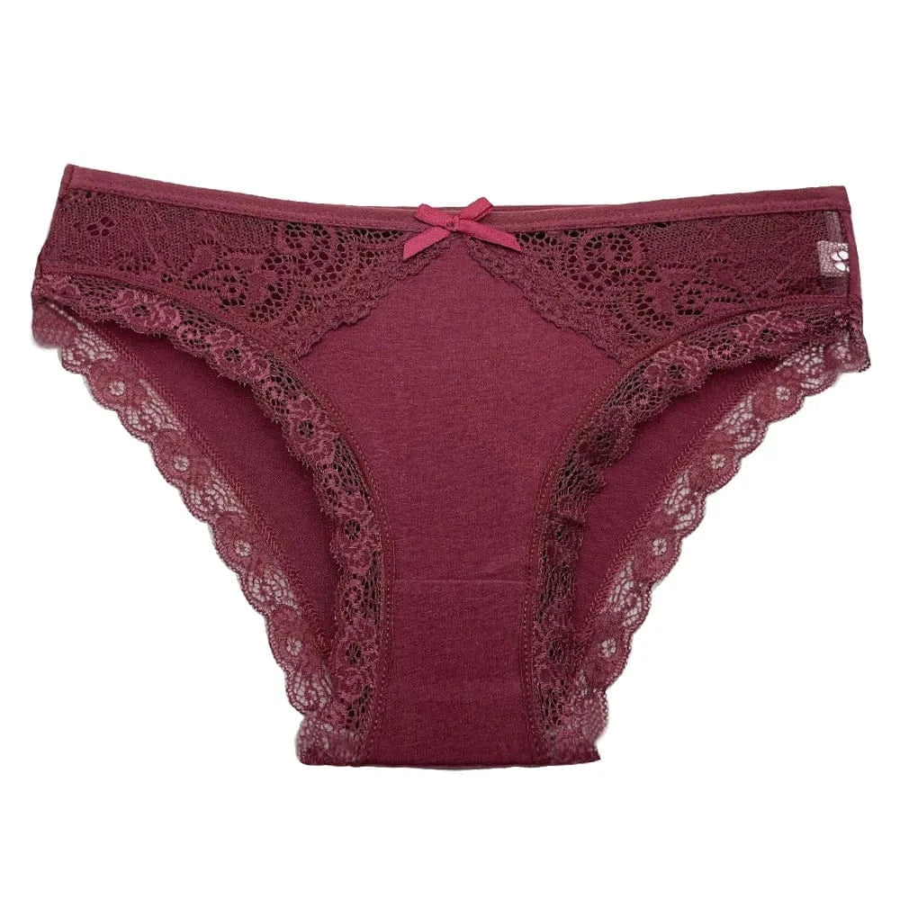 5 PCS/SET New Arrival Low Rise Ladies Sexy Lace Panty Underpants Panties For Women Lingerie Cotton Briefs - A-1 Thread Vault