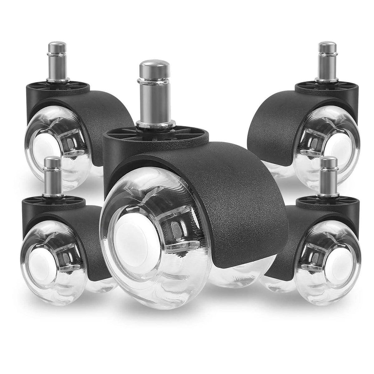 5-Piece: Office Chair Wheels Replacement - A-1 Thread Vault