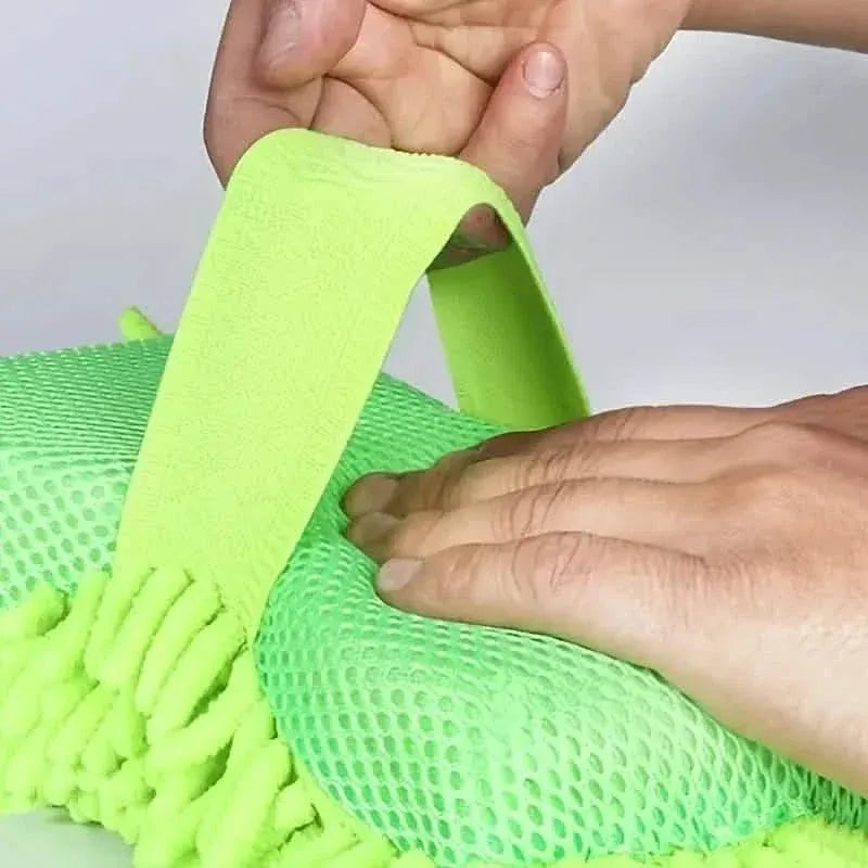 5-Pieces: Car Wash Mitt Chenille Microfiber Wash Sponge Scratch Free - A-1 Thread Vault