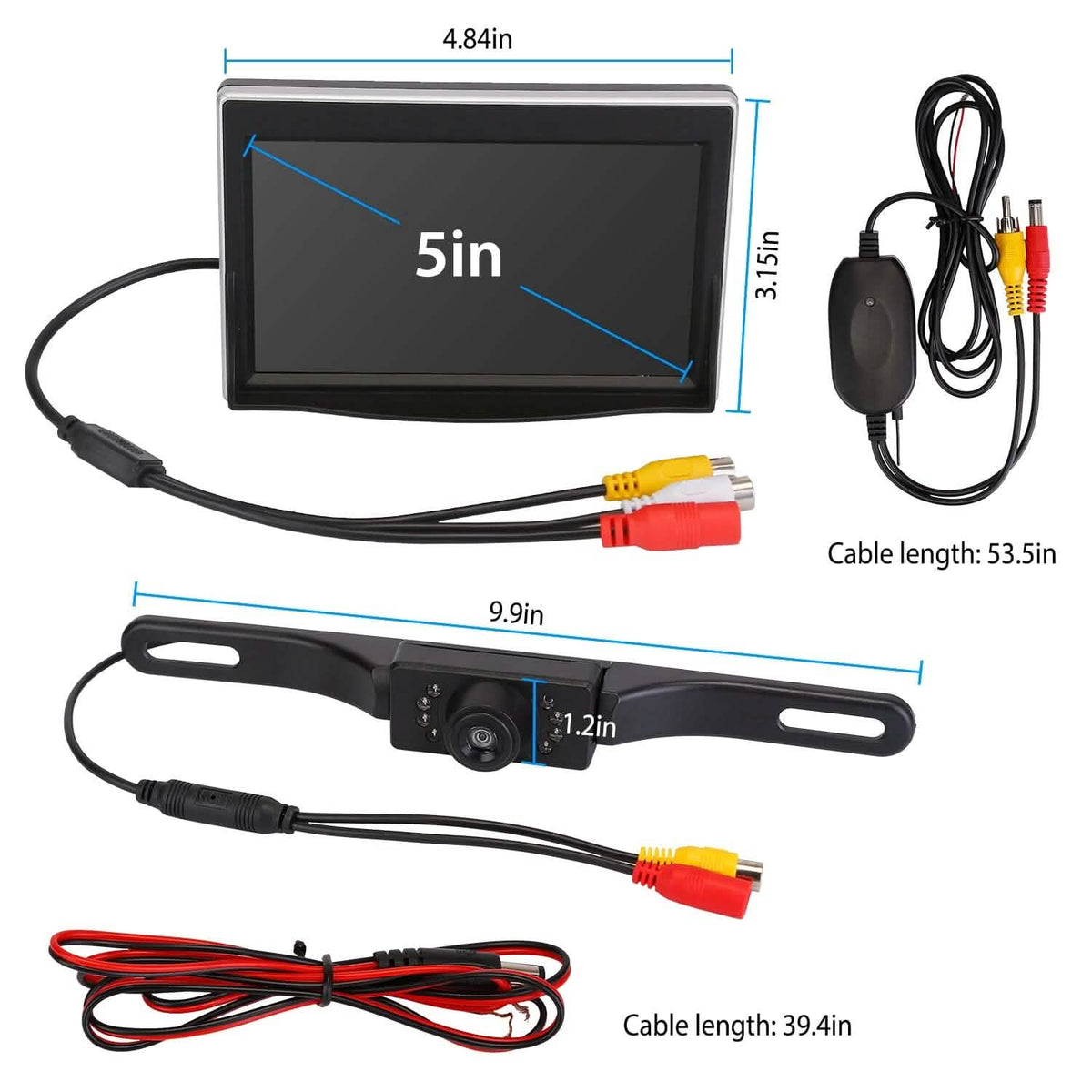 5" Screen Backup Camera Monitor Kit - A-1 Thread Vault