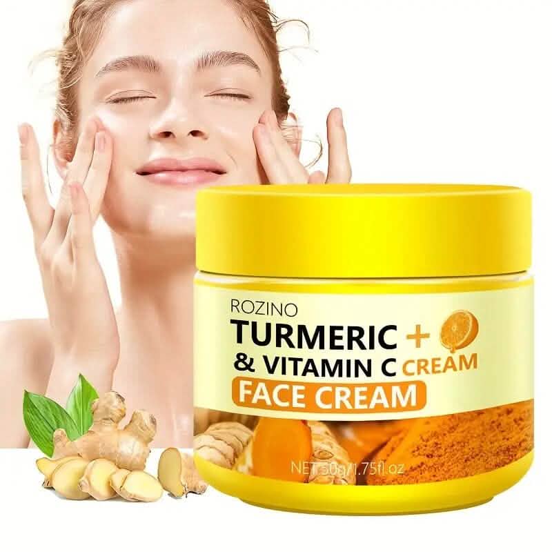 50g/1.75 Oz Turmeric + Vitamin C Face Cream with Hyaluronic Acid - A-1 Thread Vault