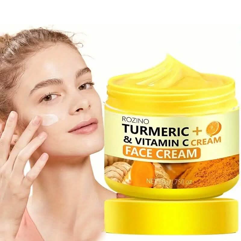 50g/1.75 Oz Turmeric + Vitamin C Face Cream with Hyaluronic Acid - A-1 Thread Vault