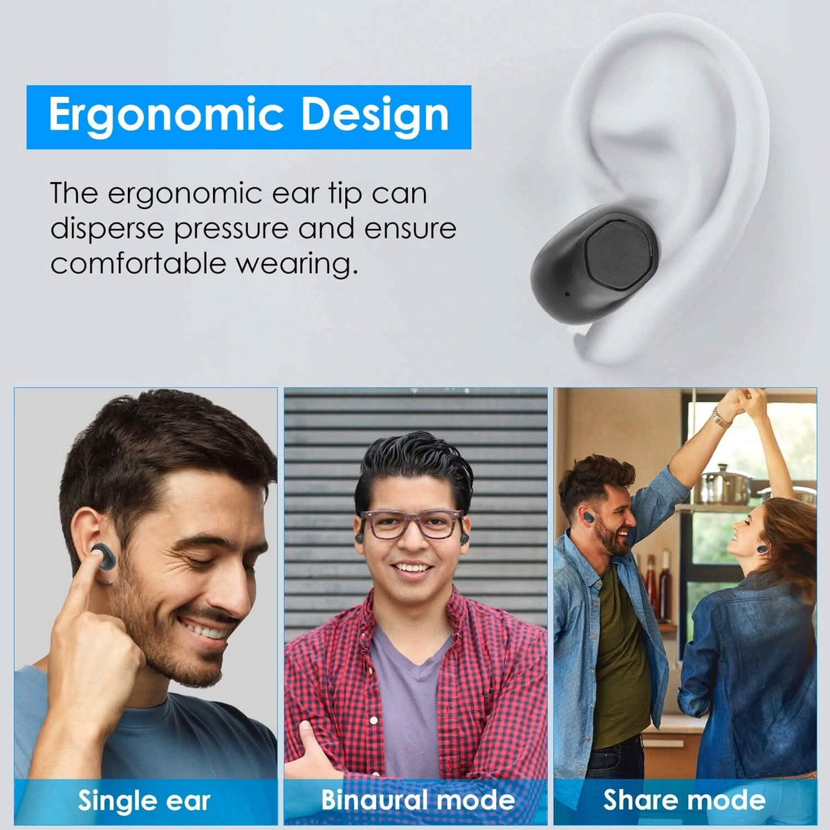 5.1 TWS Wireless Earphone with Charging Case IPX4 Waterproof Power Bank - A-1 Thread Vault