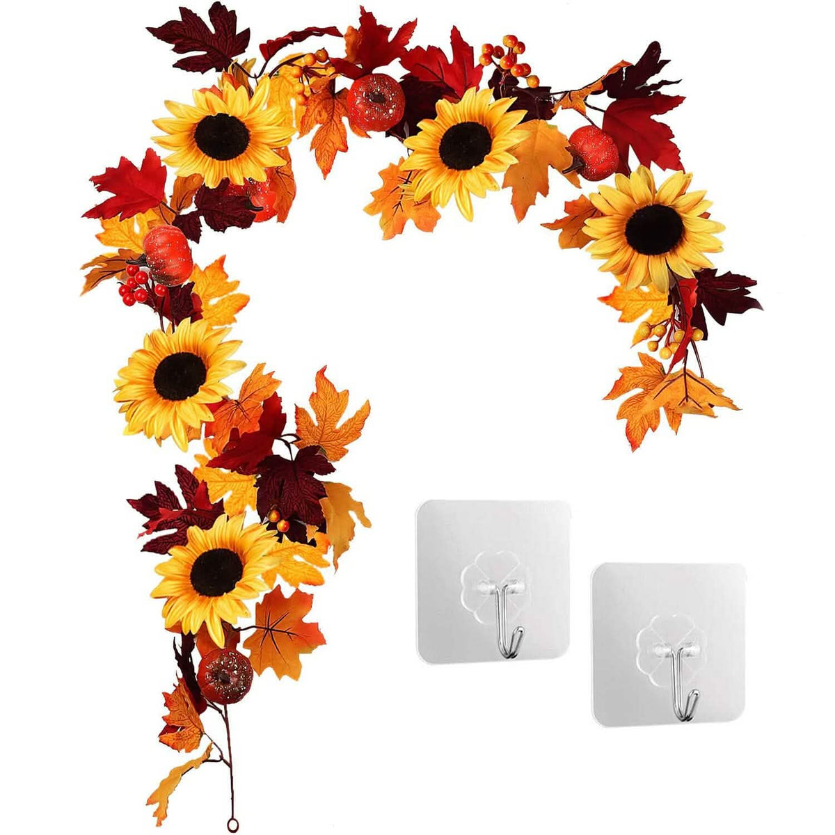 5.6ft Artificial Maple Leaf Garland Hanging Plant Vine - A-1 Thread Vault
