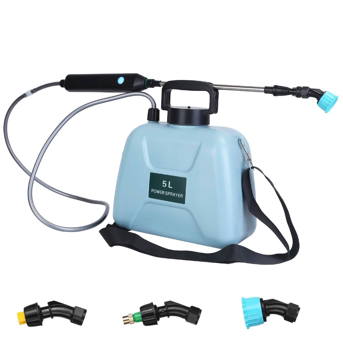 5L/1/3 Gallon Electric Plant Sprayer Telescopic Rechargeable with 3 Spray Sprouts - A-1 Thread Vault