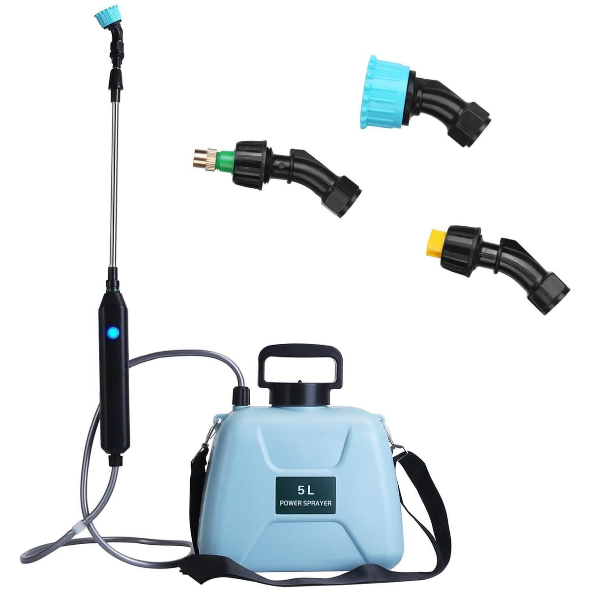 5L/1/3 Gallon Electric Plant Sprayer Telescopic Rechargeable with 3 Spray Sprouts - A-1 Thread Vault