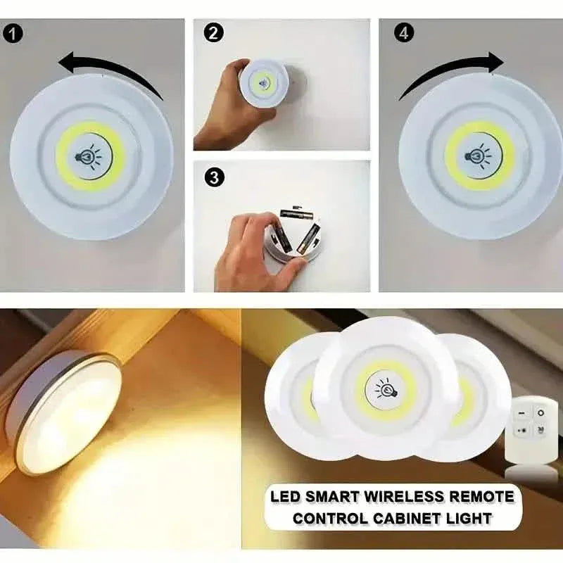 5pcs Smart Wireless LED Under-Cabinet Lights – Remote Control - A-1 Thread Vault