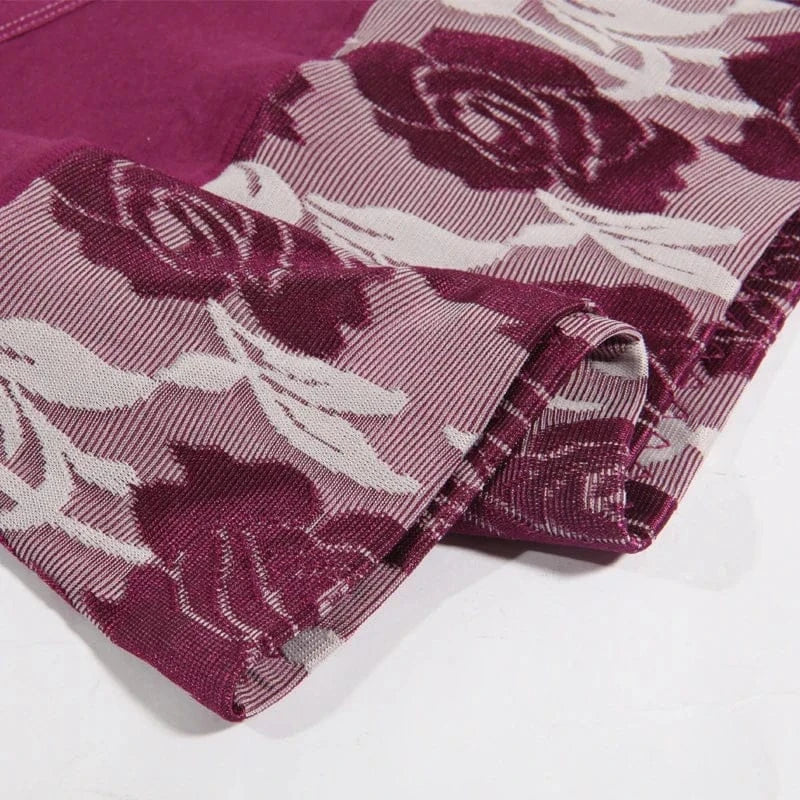 5Pcs Women Panties High Waist Body Shaper Underwear Print Girls Briefs Soft Sexy Underpants Breathable Cotton Female Lingerie - A-1 Thread Vault