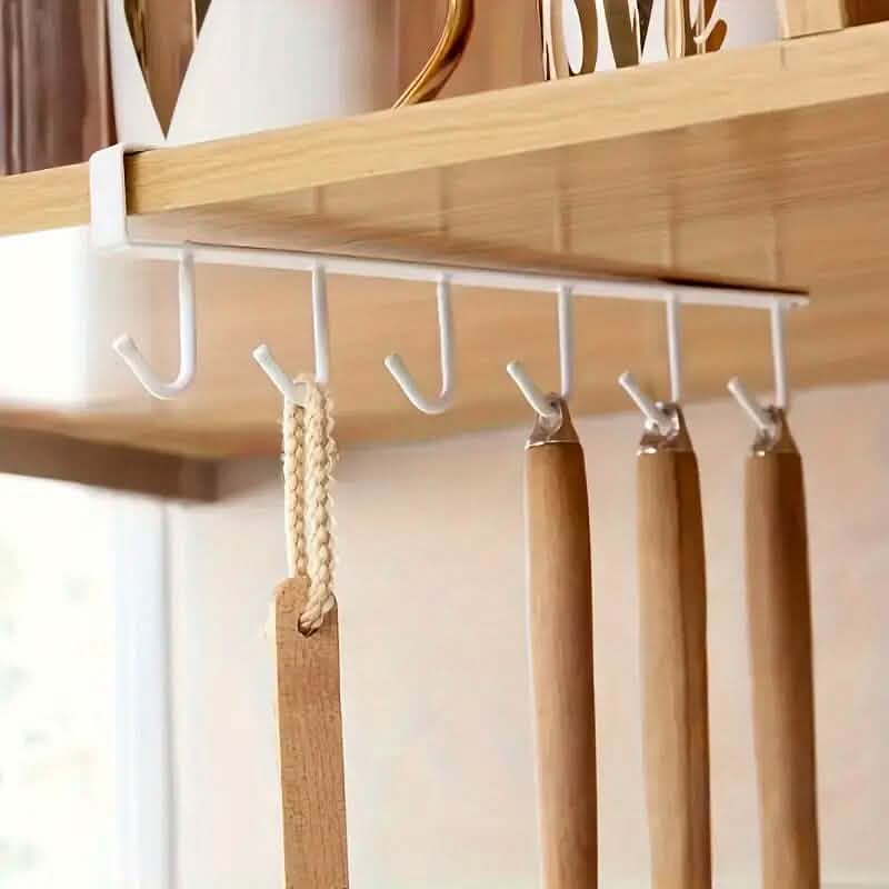 6 Hooks Kitchen Shelf Storage Rack - A-1 Thread Vault