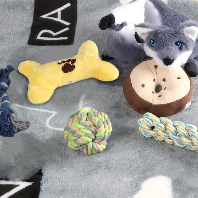 6-Pack: Durable Squeaky Dog Toys - A-1 Thread Vault