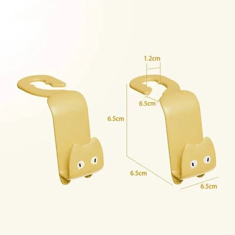6-Pack: Universal Car Seat Hanger Hooks Cute Cartoon Double-hook - A-1 Thread Vault
