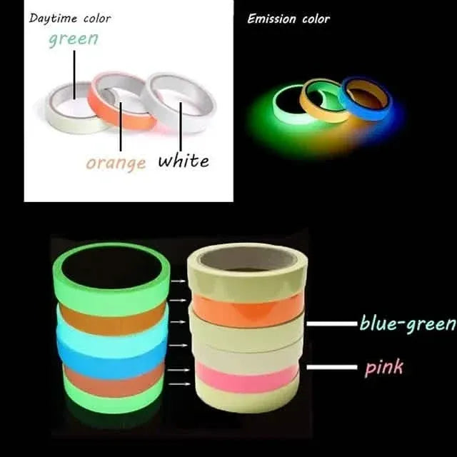 6-Pack: UV Gaffer Fluorescent Party Tape Blacklight Reactive Glow In The Dark Tape - A-1 Thread Vault
