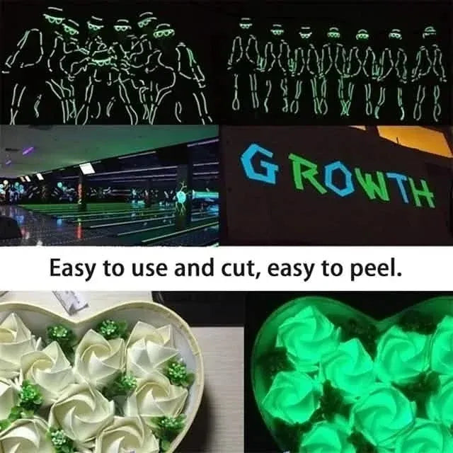 6-Pack: UV Gaffer Fluorescent Party Tape Blacklight Reactive Glow In The Dark Tape - A-1 Thread Vault